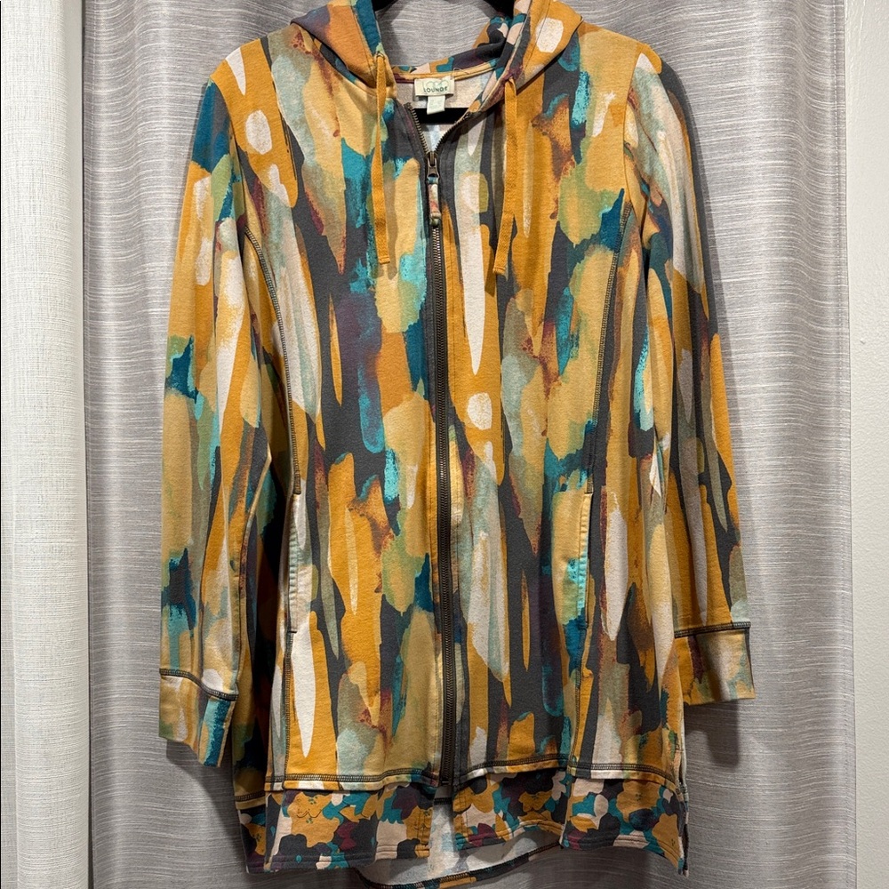 LOGO Lounge Lori Goldstein Women’s Full Zip Hoodie w/pockets -Size Large
